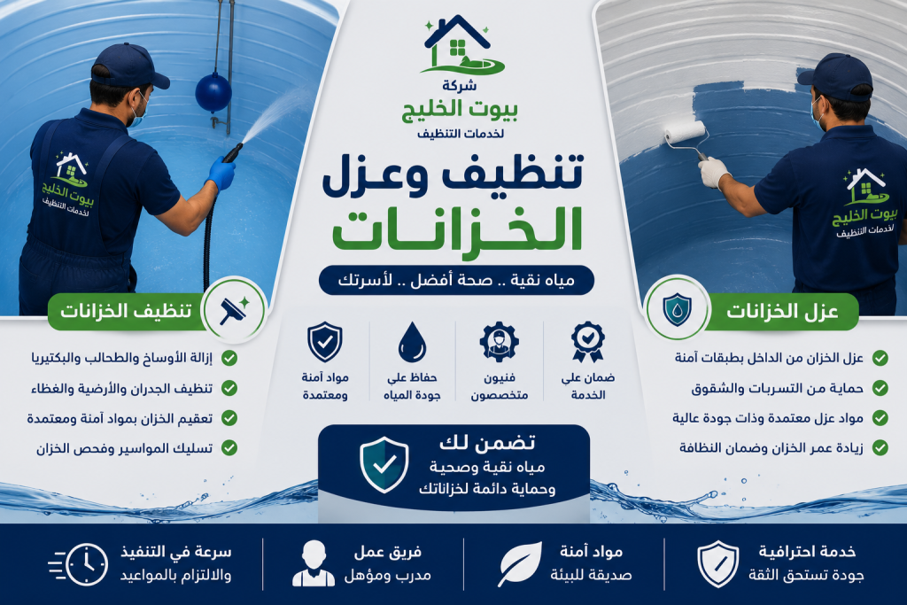 شركة تنظيف خزانات بالرياض